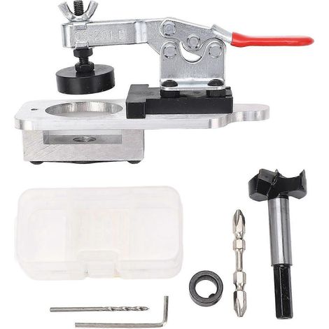 Gabarit pour charnières de porte invisibles, guide de perçage pour charnières de meuble de 35 mm avec emporte-pièce
