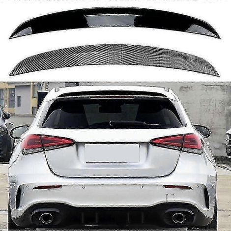 Aileron arrière compatible avec Mercedes Classe A W177 (à partir de 2018), en plastique ABS noir brillant, pour modèles A180, A200, A220 et A35 AMG.