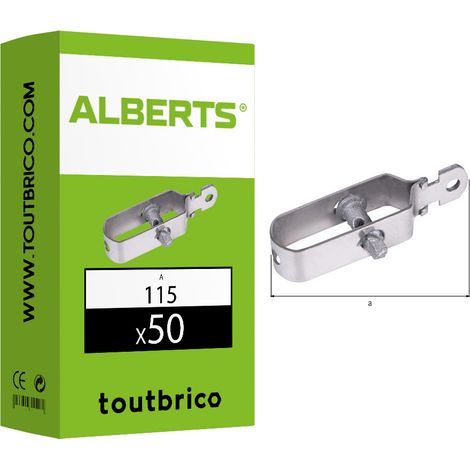 50 tendeurs de fil Ø3 x 115mm inox - Alberts (1/2)