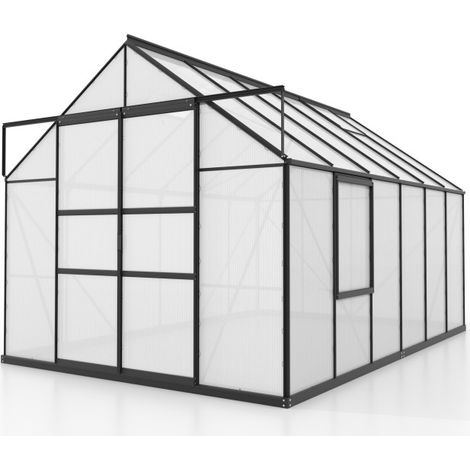 Serra da Giardino Vitavia Meridian 2 9900 257x383x232 cm in Alluminio Nero e Policarbonato (1/4)