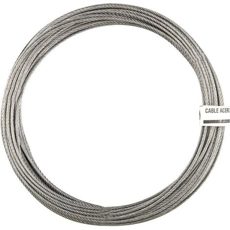 Cavo acciaio zincato stoker 15 m 2 mm colore argento