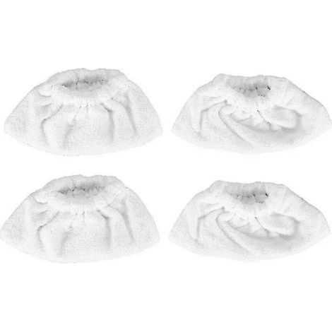 AURA Lot de 4 lingettes de nettoyage pour balai vapeur Easyfix SC2, SC3, SC4 et SC5 (1/5)