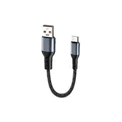 25 cm langes, 90-Grad-Winkel-Kabel Typ C auf USB C/USB Schnellladekabel für Ladehüllen, USB-Typ-C-Kabel (USB auf Typ C gerader Stecker)