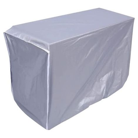 Housse De Protection Pour Climatiseur Extérieur - Polyester Argenté Imperméable Anti-UV - 86x35x60cm (1/5)