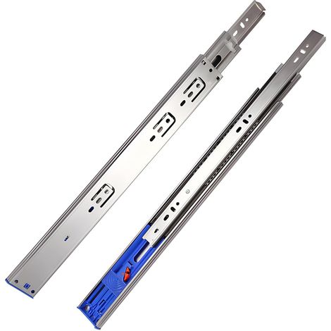 Glissières de barre traction robustes, ouverture par pression, montage (1/5)