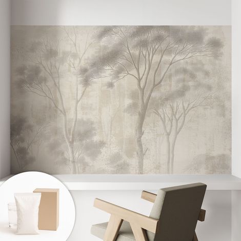 Papier peint intissé classique moderne pour salon et chambre à coucher Décoration rapide avec colle Harmonie stylée 104x70 cm (1/5)