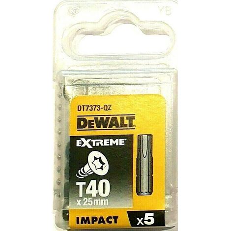 DeWALT DT7373T  Schlagschrauber Bits T40 x 25mm 5 Stück