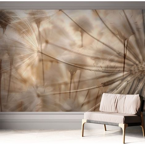 Selbstklebend Tapete modern - Wanddeko für Küche - Klebefolie Wand - luxus Look Zarte Pusteblumen 312x219 cm (1/5)