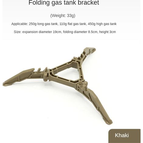 Support de réservoir de gaz G2/G3/G5, brûleur à gaz plat, support pour réchaud de camping, étagère pour bouteille, trépied pliable, support pour cartouche de gaz, outils pour réchaud de camping, récha (1/5)