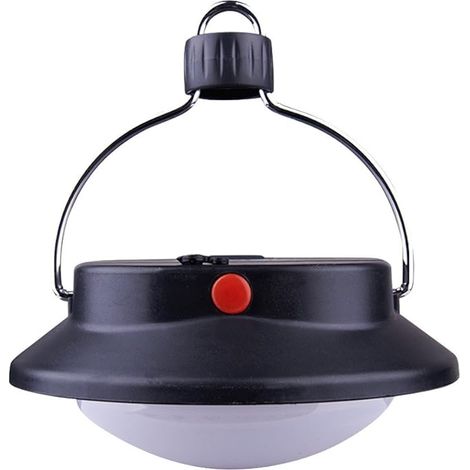 Lampe de camping portable pour tente, ultra-lumineuse avec 3 modes d'éclairage, autonomie de 100 h, étanche, lanterne LED extérieure à piles avec crochet pliable et mousqueton, idéale en cas d'ouragan