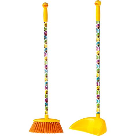 BALAI AVEC MANCHE + RAMASSE-DÉCHETS DUCKS ENFANT (1/2)
