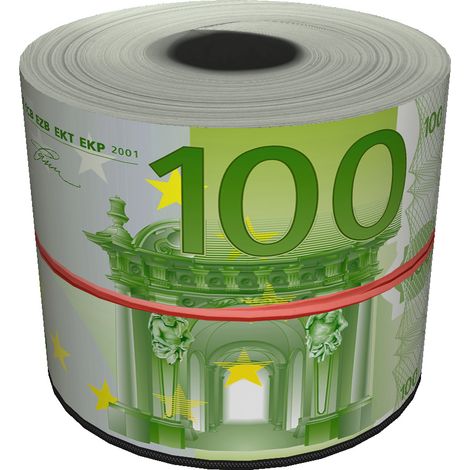 Runder Deko-Pouf - Euro (1/5)