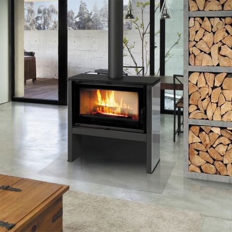 Inserto para chimenea JUNO 12 PANEL NEGRO