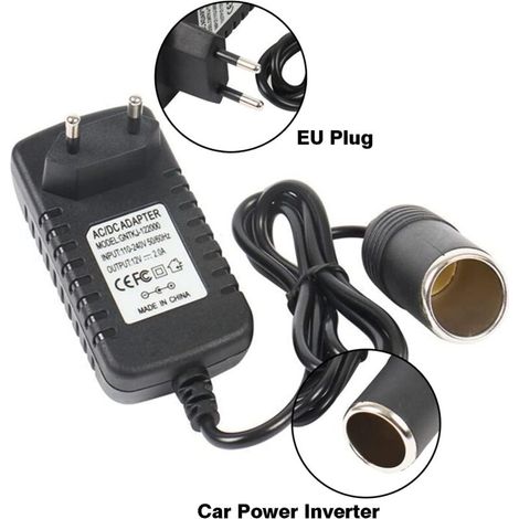 Adattatore per spina accendisigari 12V 2A, convertitore adattatore CA/CC per sistema di navigazione, convertitore di potenza, convertitore di potenza (1/4)
