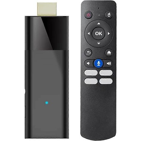 Clé TV connectée double bande Wi-Fi 2,4 GHz/5 GHz Android 10 ATV Allwinner H313 compatible vidéo 4K, mini boîtier TV portable, lecteur 2 Go + 16 Go (1/5)