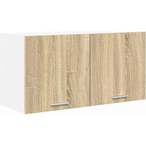 vidaXL Mueble colgante con almacenamiento Roble Sonoma 80 x 31 x 40 cm (1/5)