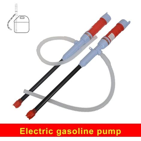 2Pcs Pompe à Eau portative à Piles, Pompe Diesel, Pompe de Transfert électrique, Pompe à Siphon de Carburant, Pompe à Huile, Pompe à Essence, Pompe d'aspiration d'eau (Rouge) (1/4)