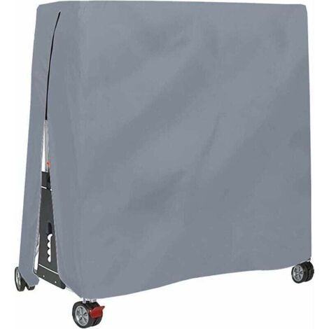 Housse pour Table De Ping Pong, Étanche Résistance Au Vent Anti-UV Robuste Tissu Oxford Bâche De Protection Table De Tennis De Table avec Fermeture À Glissière Et Cordon Réglable-- (1/5)