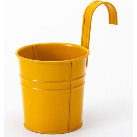 Pot De Fleurs Suspendu - Fer - Trou De Drainage - Pour Jardin Balcon Fenêtre - 2 Pièces (1/5)