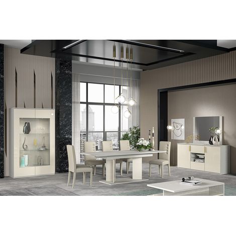 Soggiorno completo in quercia bianca - Dream - arredamento moderno (1/5)