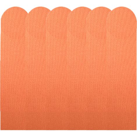 Lot de 6 panneaux muraux 3D autocollants pour la sécurité des enfants, pour chambres et salles de jeux - Orange (1/5)