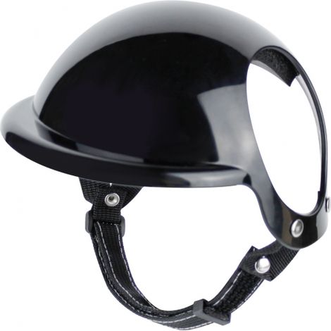 Hunde-Motorradhut, Haustier-Motorradhelm, Haustierhelm, Hundehelm, für kleine Hunde, Katzen (Schwarz, M)