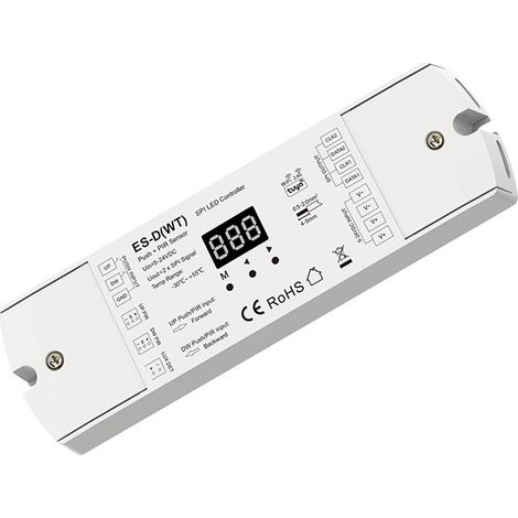 Dual-channel WiFi+RF PIR sensor 5-24 V DC + dual-channel SPI controller with auto-reset switch ES-D(WT)