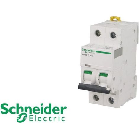 A9f75206 – D-Kurve, zweipolig, 6 A, 2-polig, 10 kA, Schraub-Leistungsschalter – Schneider Electric Acti9 IC60N (1/5)