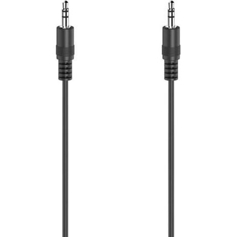 Câble audio - HAMA - f. jack mâle 3,5 mm - f. jack mâle 3,5mm - stéréo - 0,5 m (1/4)