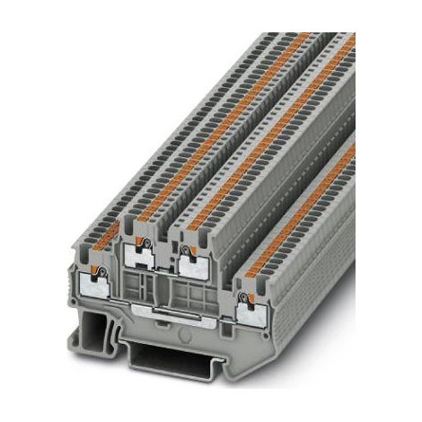 Bloc de jonction à deux étages Phoenix Contact PTTB 1.5/S, 1.5mm², Enfichable, Gris ( Prix pour 1 ) (1/3)
