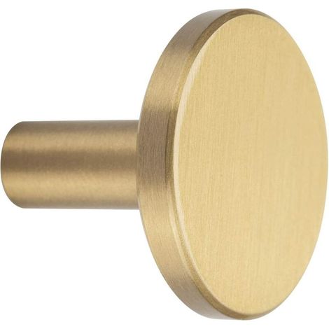 Round Wall Coat Hook Brass Gold Clothes Rack for Hanging Scarf Hat and Storage Bag Towel Hangers (Round 4 Pieces) Ic3qL00p1CI (1/4)