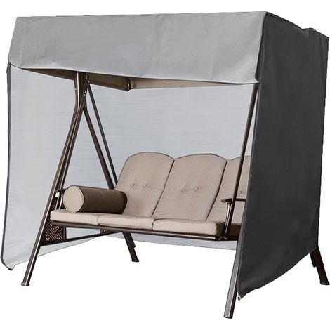 Housse De Balancelle De Jardin,Couverture De Protection Balançoire Extérieu, Imperméable Bâche De Balancelle Anti-UV (223x152x183cm) (1/4)