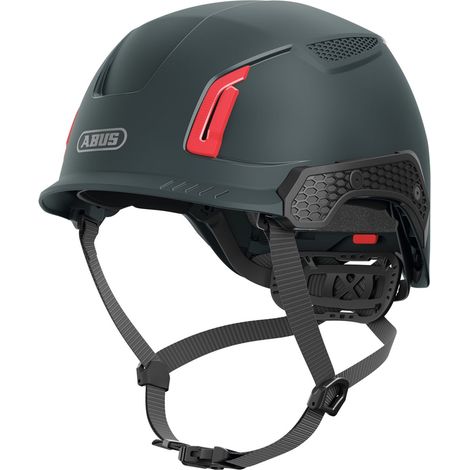 ABUS Mechanical 99774 SPECTOR-E Non-vented Safety Helmet TITAN Black ABU99774