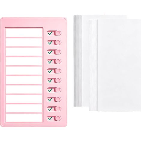 Memo-Kunststofftafel,Notizbrett für tägliche, mit Blank Papier für Aufgabe (1/2)