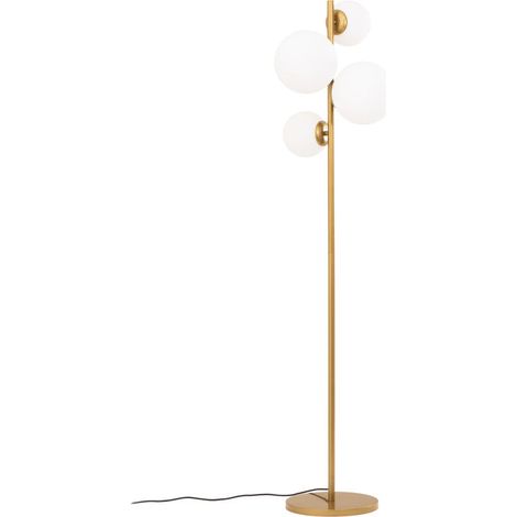 [NEUWERTIG] B-Ware Stehleuchte Lampe Fazli Gold Glas Metall 162 Cm E14 Led 4 Flammig Schalter Lampe (1/2)