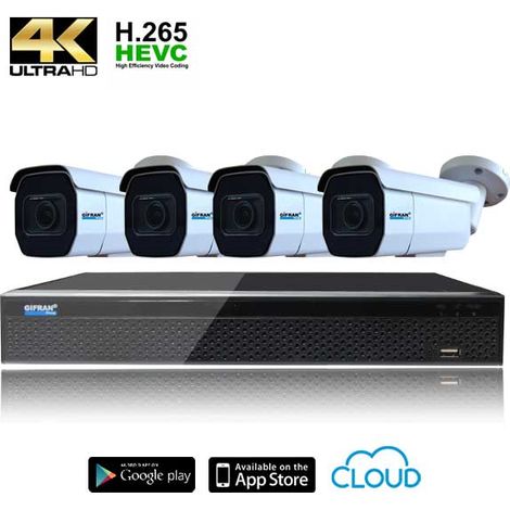 Kit videosorveglianza 4 telecamere da esterno (1/4)