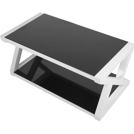 Moderner, multifunktionaler Couchtisch/Teetisch aus gehärtetem Glas für den Haushalt, Wohnzimmer (1/5)