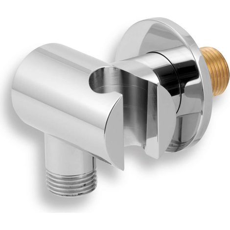 Novaservis Supporti doccia - Supporto doccia con presa d'acqua, cromo D/LUXUS,0