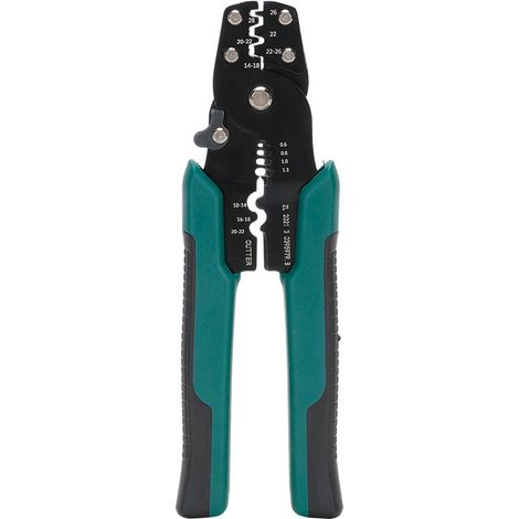Pince a Sertir Cosse Electrique, Pince Sertir Cosse, Outil de Sertissage, Pince à Sertir pour Câbles, Pince a Sertir/Pince à Dénuder 3 en 1