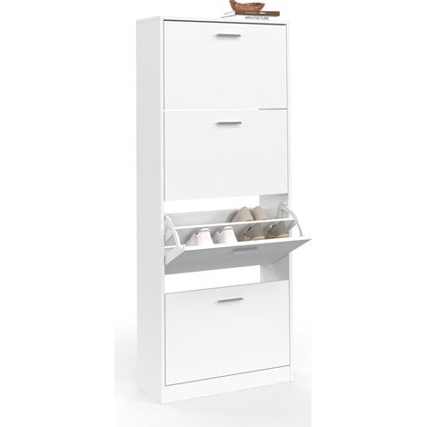 Scarpiera con 4 ante bianco (1/5)