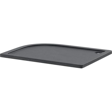 Pearlstone Slate 1200mm x 900mm x 40mm Right Hand Offset Quadrant Shower Tray (1/4)