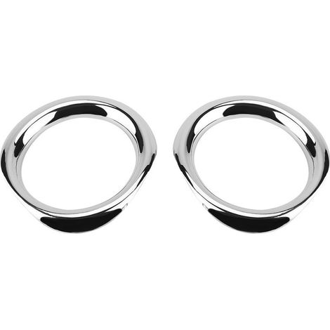 Trim of headlight fog light, 2 pieces cover of headlight fog light front elegant silver ABS chrome-plated anti-grattage wear-resistant replacement for decoration CHR 2017-2018 (1/5)
