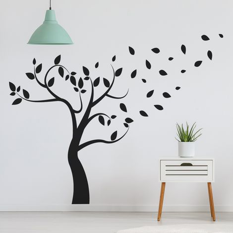 Sticker Mural - Arbre - 17x22 cm - Noir (1/3)