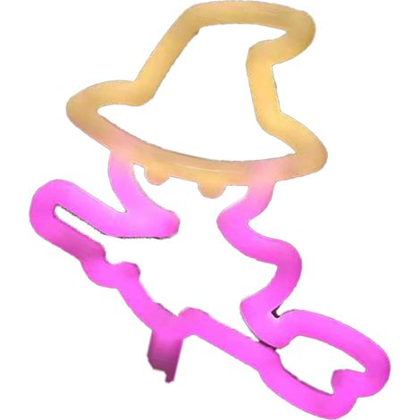 Enseigne lumineuse LED néon Halloween, lampe Halloween avec socle à piles/USB, décoration d'Halloween (1/5)