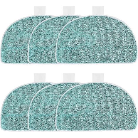 Lot de 6 lingettes AURA pour nettoyeur vapeur Clean Tenso Power 2.0, lingettes de rechange en microfibre pour balai vapeur, housse pour balai vapeur (1/5)