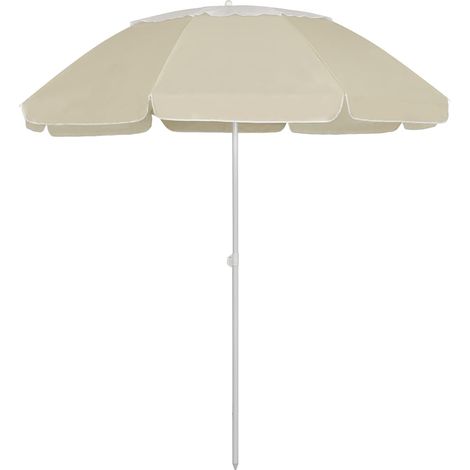 Parasol de plage jaune sable 300 cm (1/5)