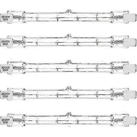 Ampoule halogène de sécurité R7s 500 W, lot de 5, projecteur linéaire J118, 118 mm (1/5)