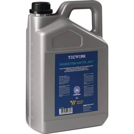 TECWERK Sägekettenhaftöl BIO 52 mm²/s (bei 40GradC) 5l Kanister TECWERK (1/2)