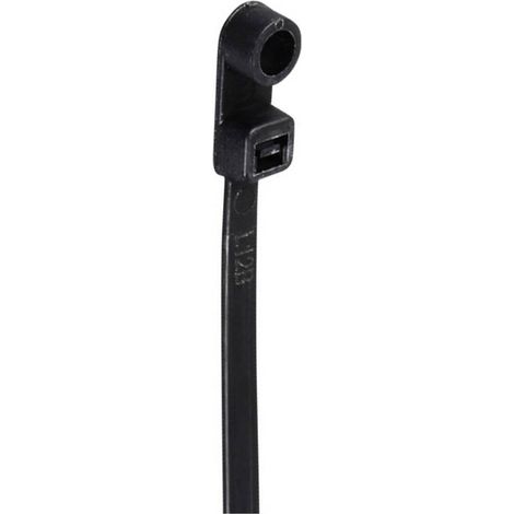 TRU COMPONENTS TC-12814172 Fascetta per cavi 370 mm 4.8 mm Nero con vite, Resistente ai raggi UV 100 pz.
