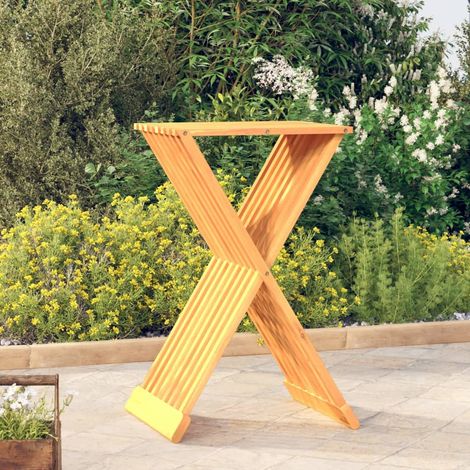Taburete plegable madera maciza de teca 40x32,5x70 cm vidaXL (1/5)